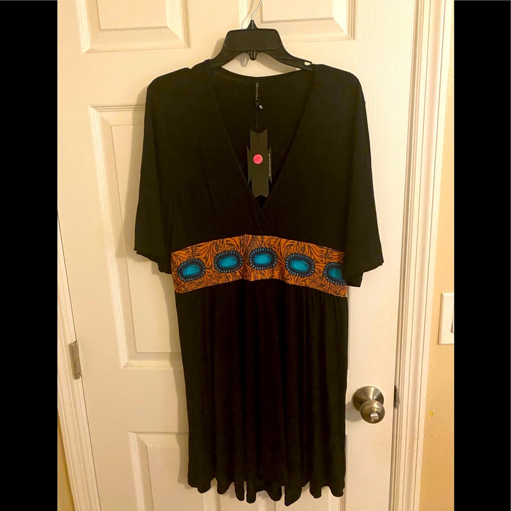 Crazy train tunic top size L NWT